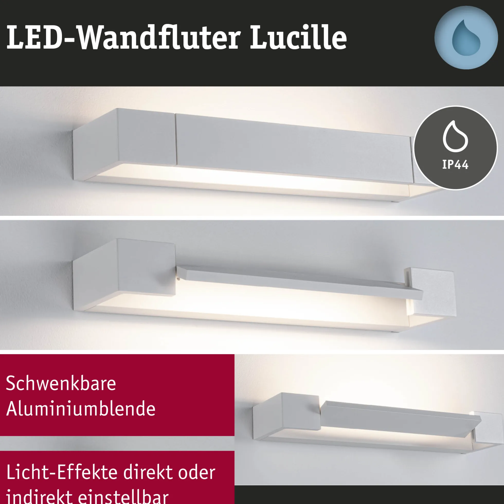 Selection Bathroom LED Wandleuchte 3-Step-Dim - Lucille