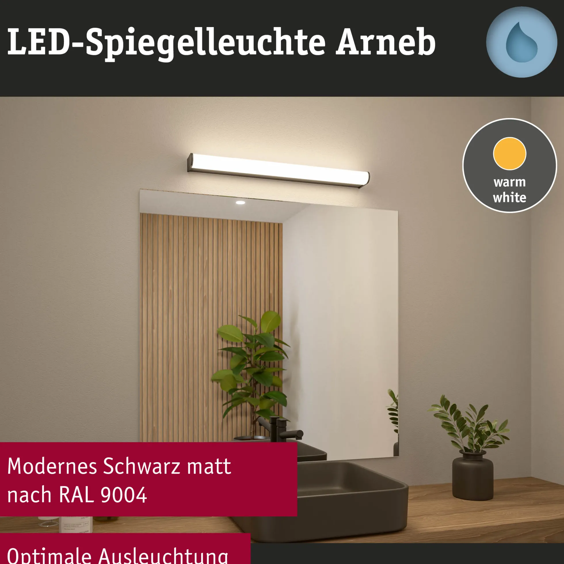 Selection Bathroom LED Wandleuchte - Arneb