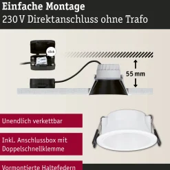 Set LED Einbauleuchte - Cole 6er-Set