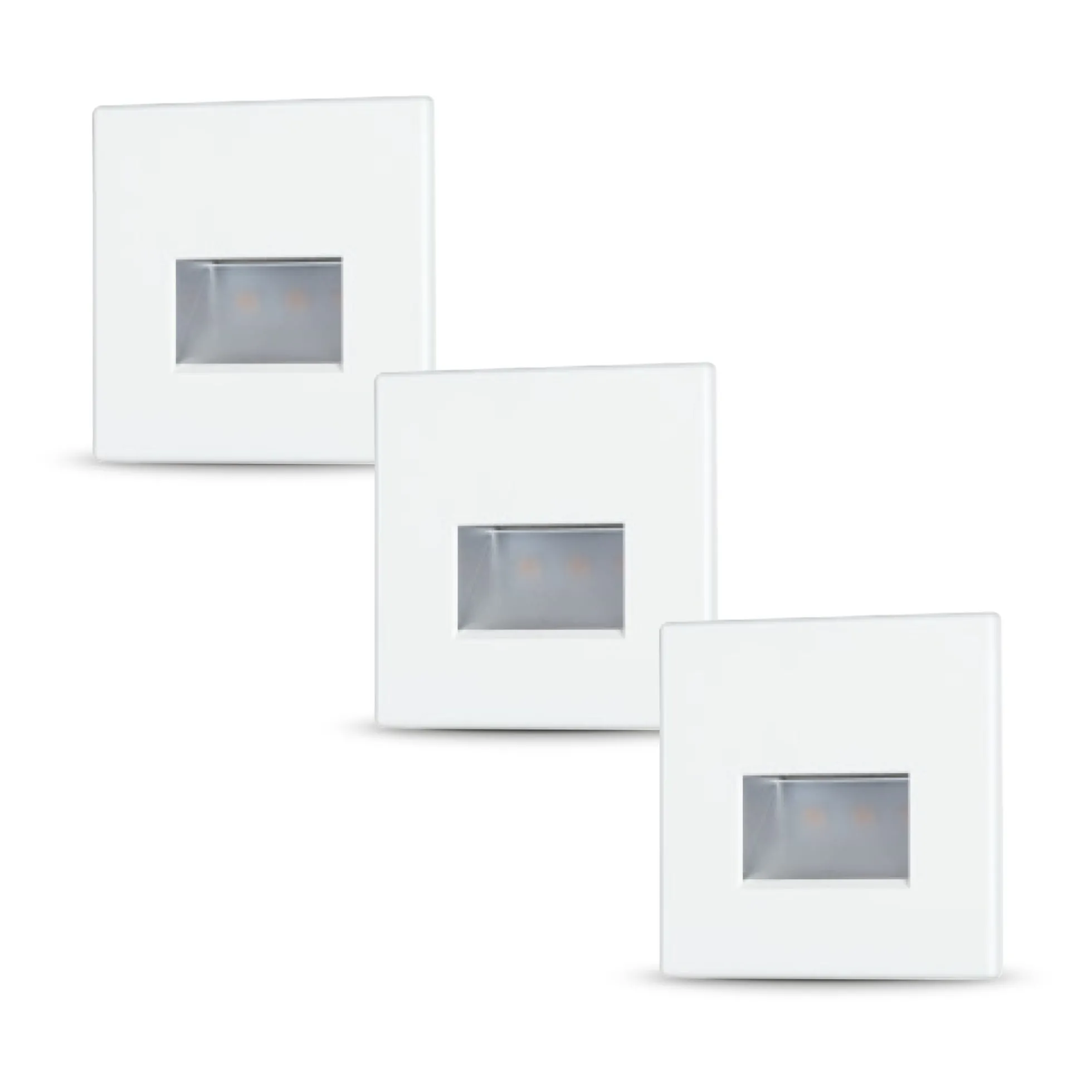 Set LED Wandeinbauleuchte - Edge 3er-Set