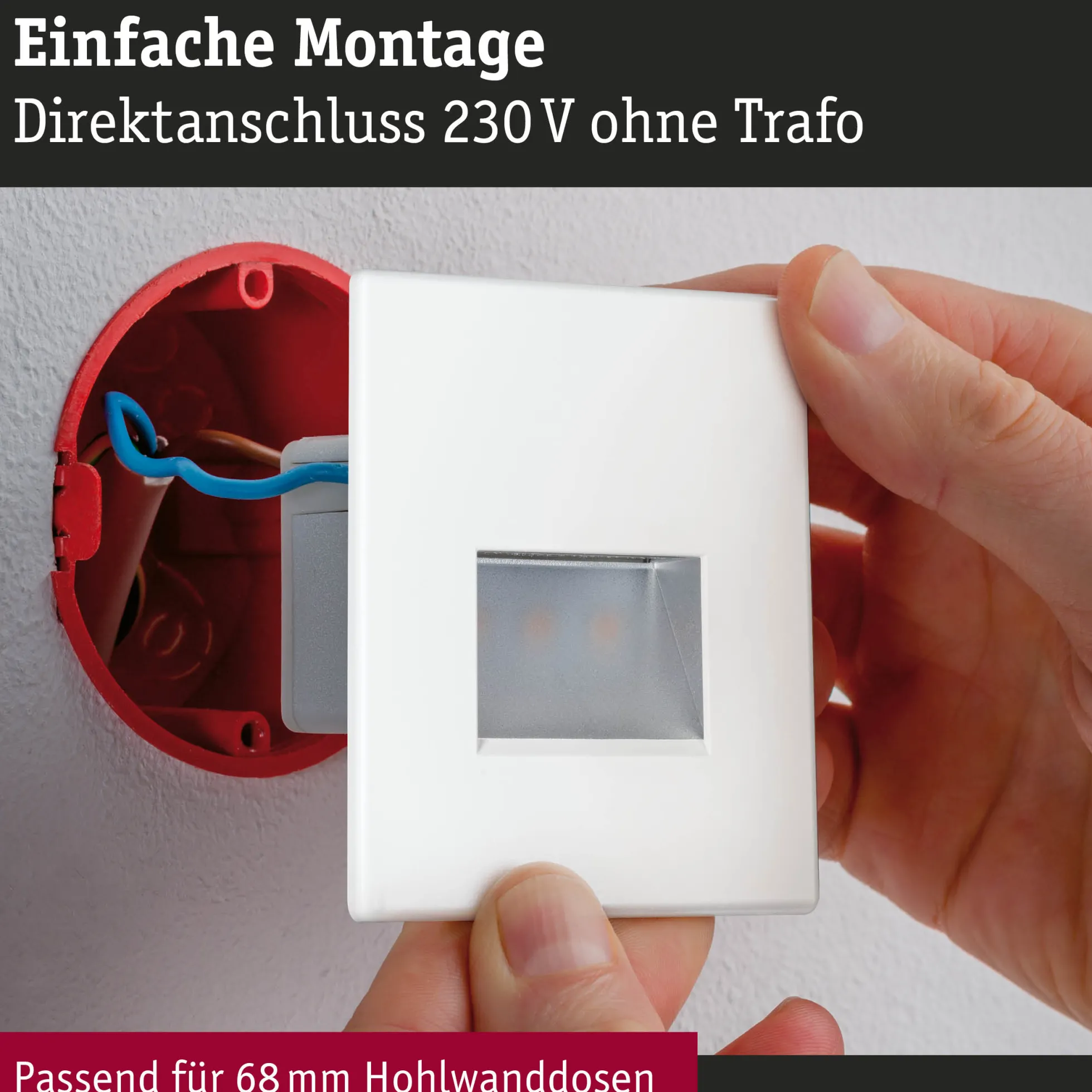Set LED Wandeinbauleuchte - Edge 3er-Set