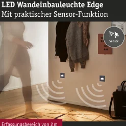 Set LED Wandeinbauleuchte - Edge 3er-Set