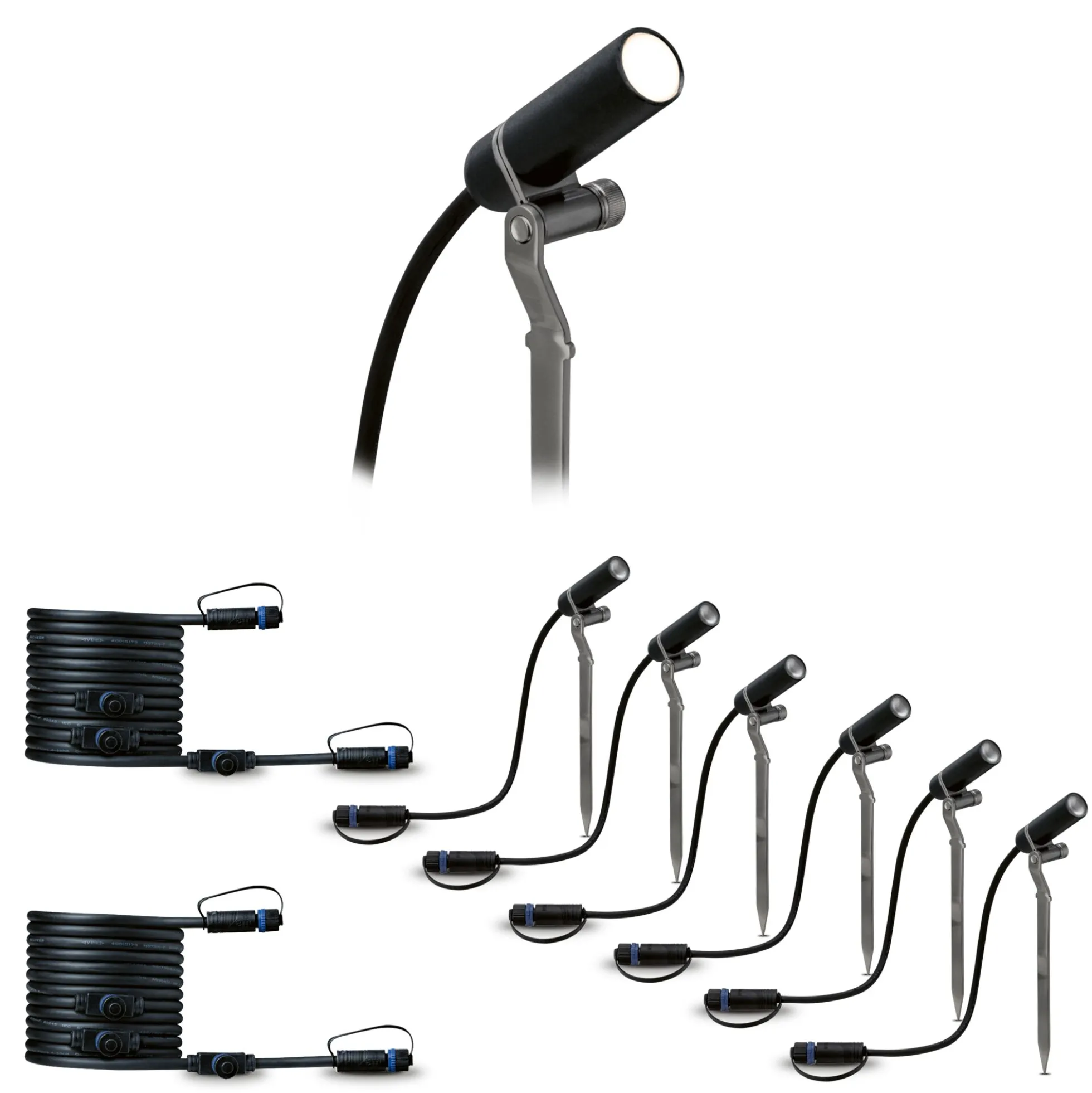 Set Plug & Shine LED Gartenstrahler - Plantini 6er-Set