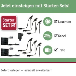 Set Plug & Shine LED Gartenstrahler - Plantini 6er-Set