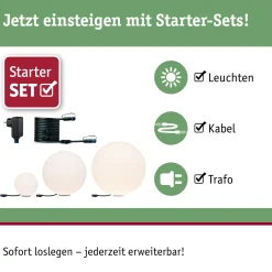 Set Plug & Shine LED Lichtobjekt - Globe Plug & Shine Lichtobjekte Set