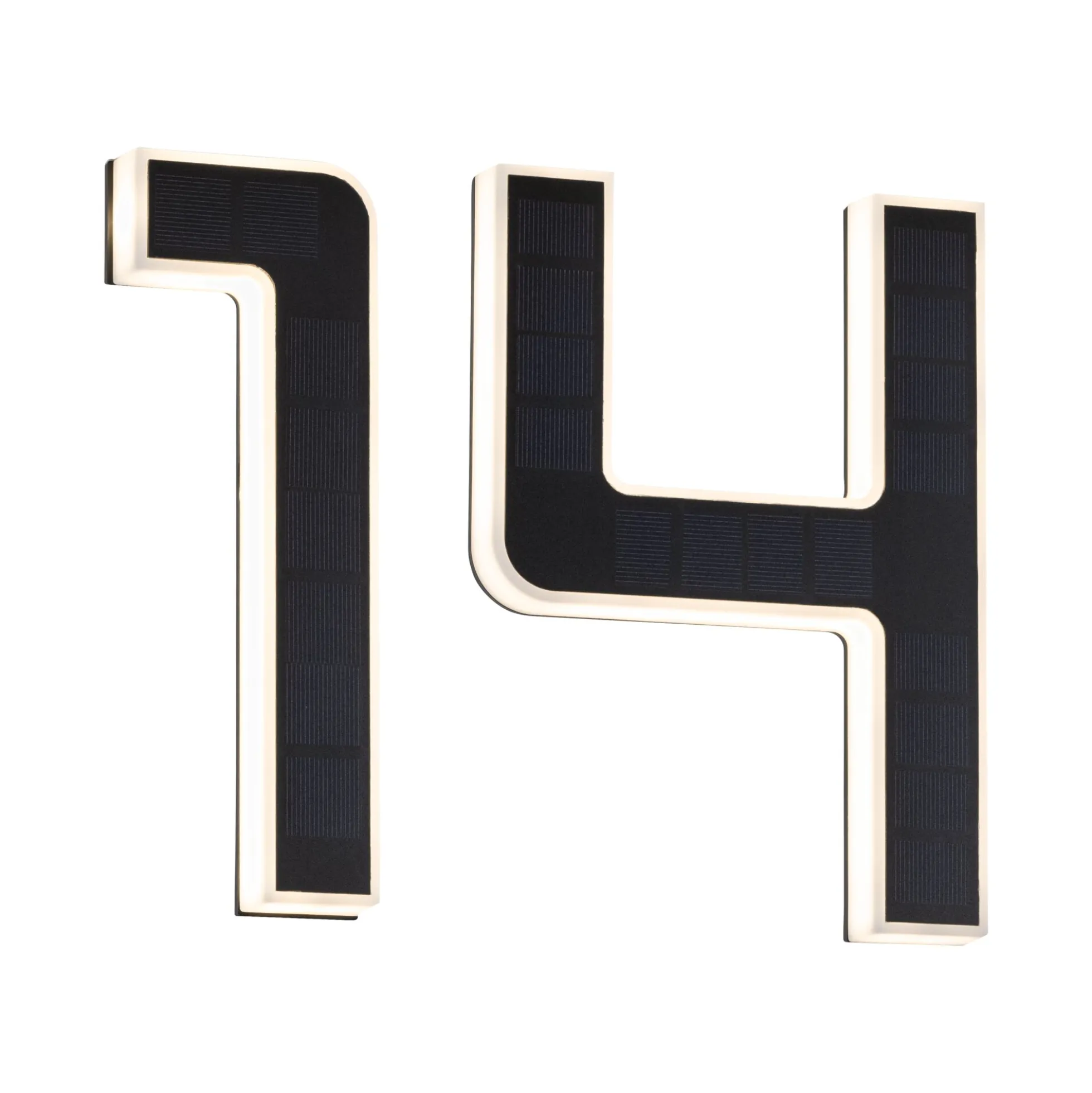Set Solar LED Hausnummernleuchte - Nummer 14