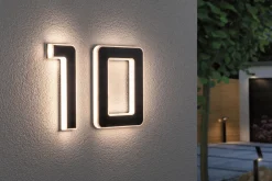 Set Solar LED Hausnummernleuchte - Nummer 10