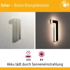 Set Solar LED Hausnummernleuchte - Nummer 11