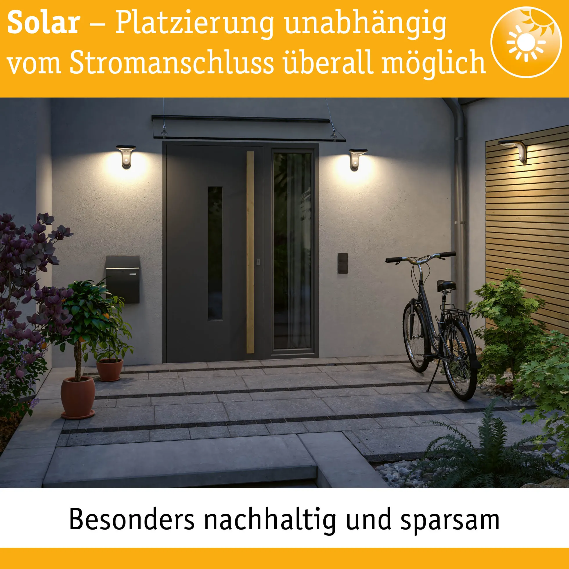 Set Solar LED Treppenleuchte - Dayton 2er-Set