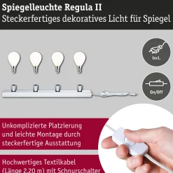 Set Spiegelleuchte - Regula II 4-flammig
