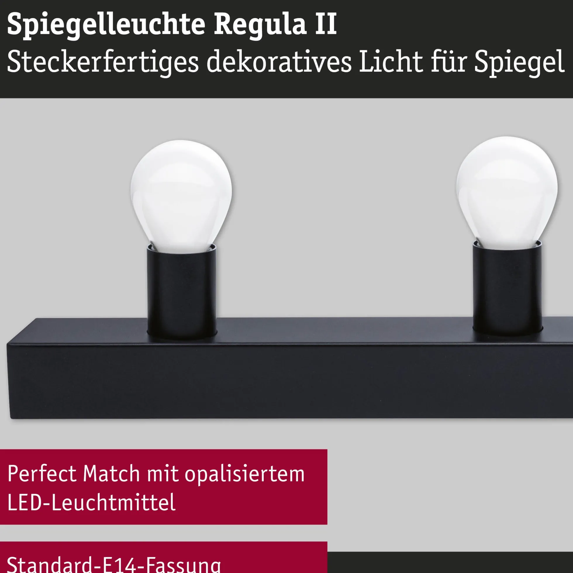 Set Spiegelleuchte - Regula II 4-flammig