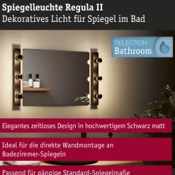 Set Spiegelleuchte - Regula II 3-flammig