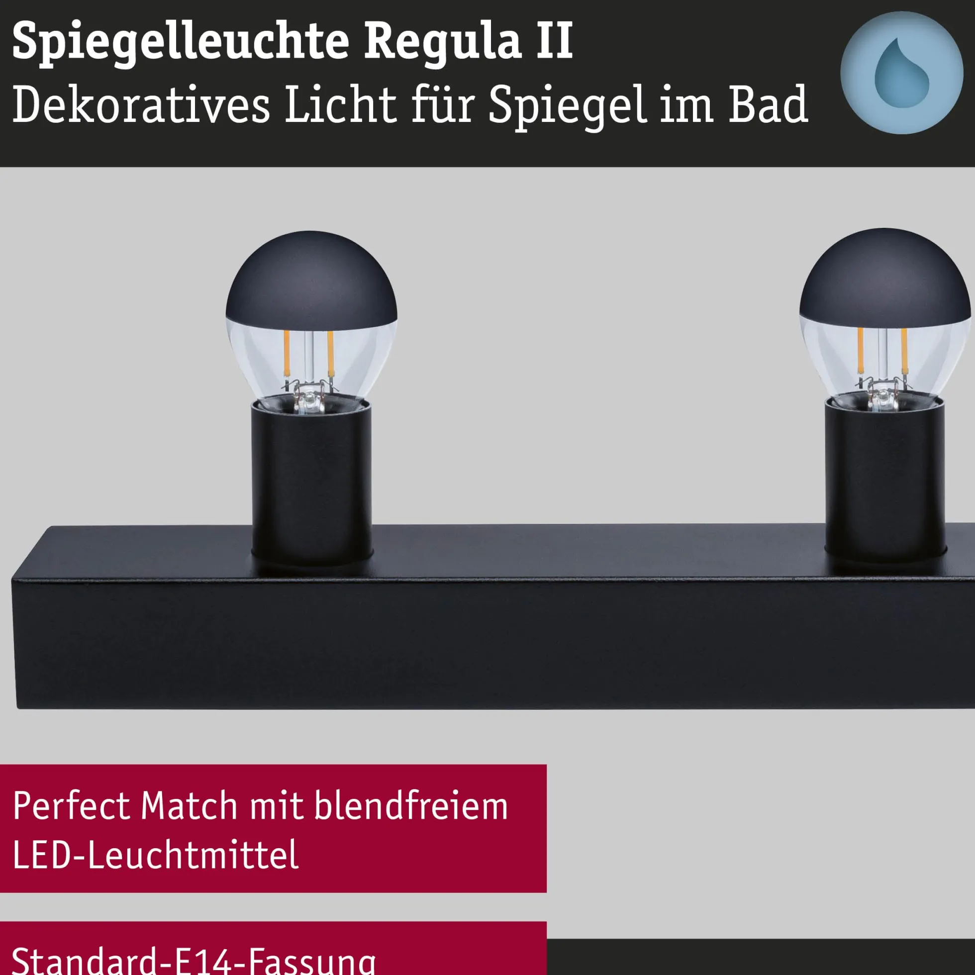 Set Spiegelleuchte - Regula II 3-flammig