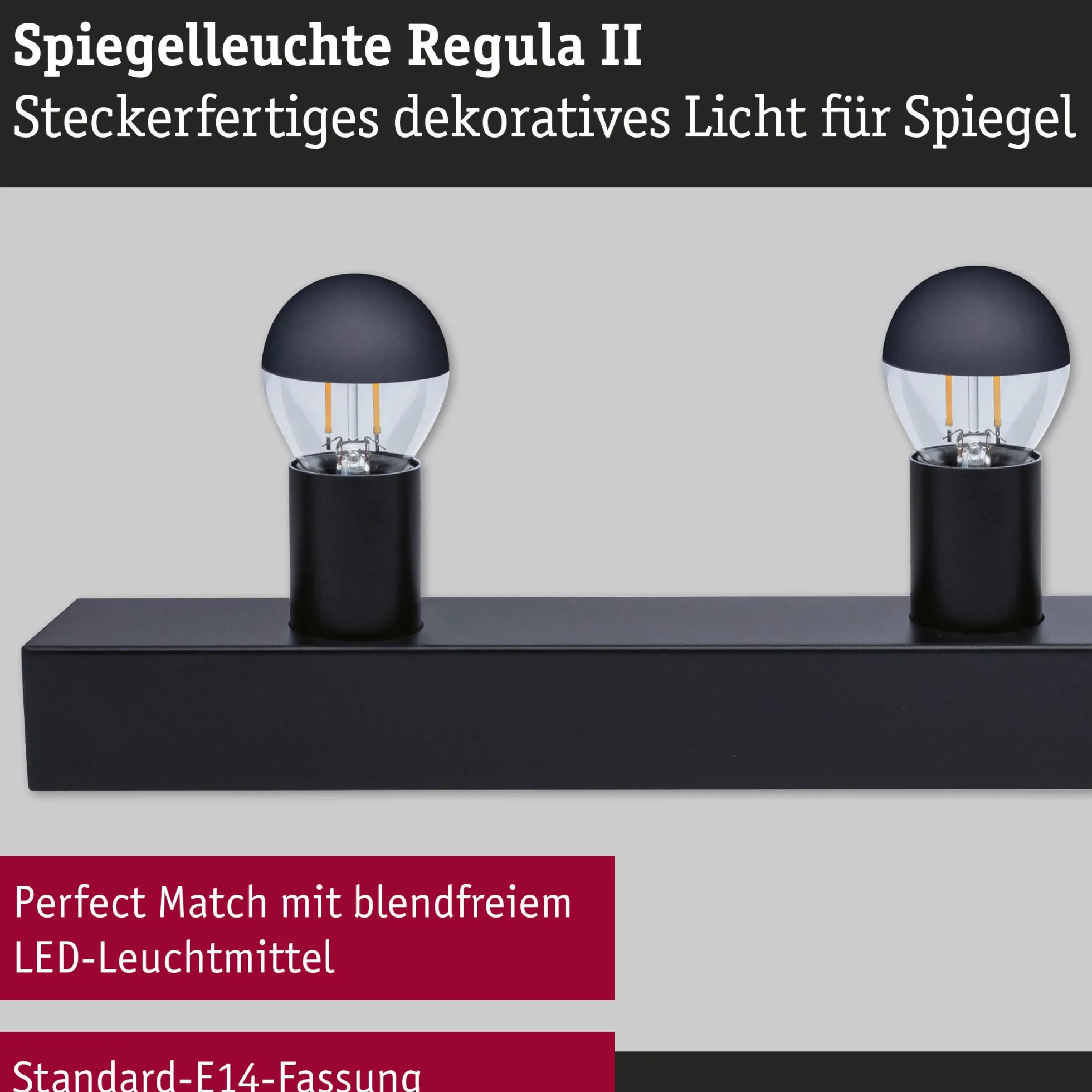 Set Spiegelleuchte - Regula II 4-flammig