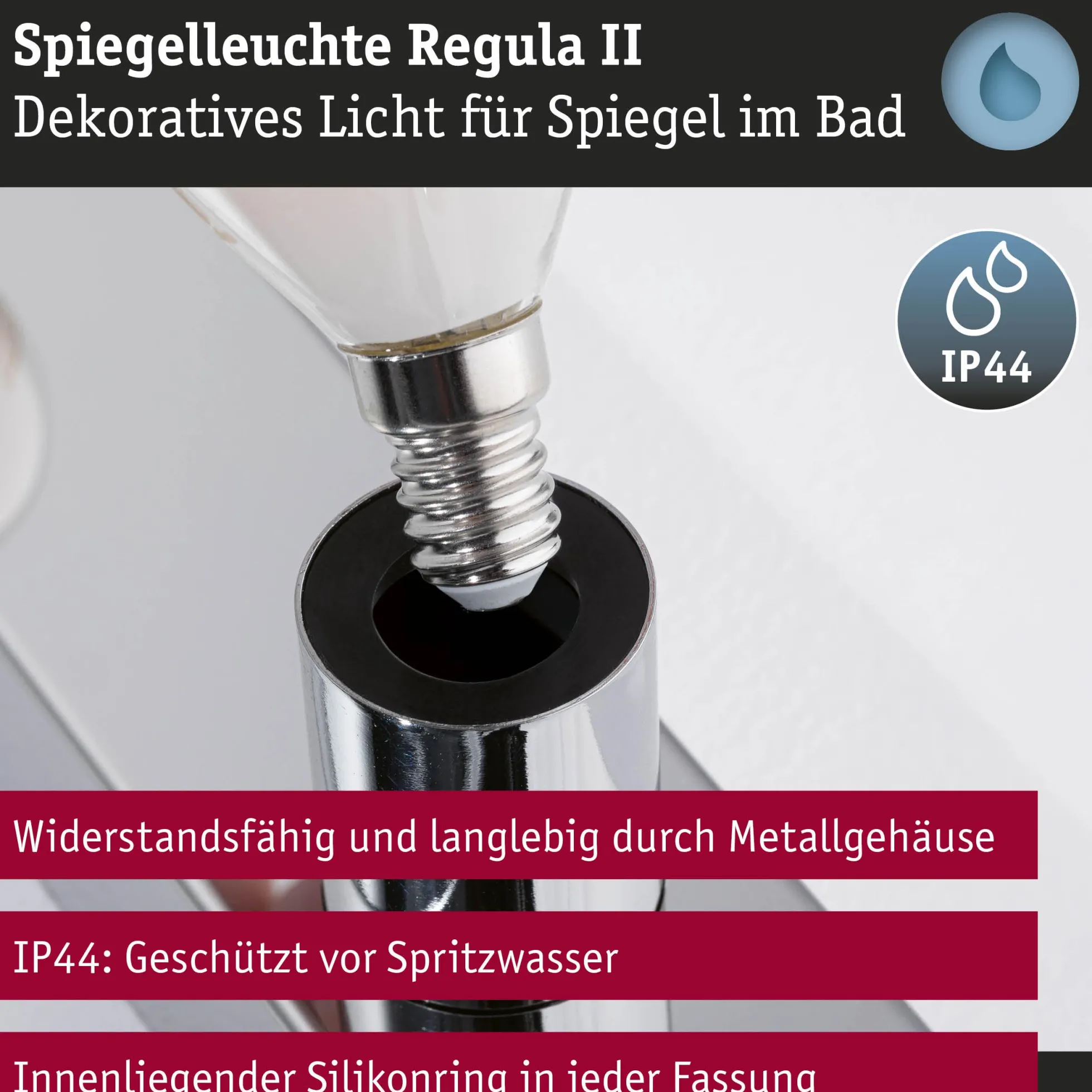 Set Spiegelleuchte - Regula II 3-flammig