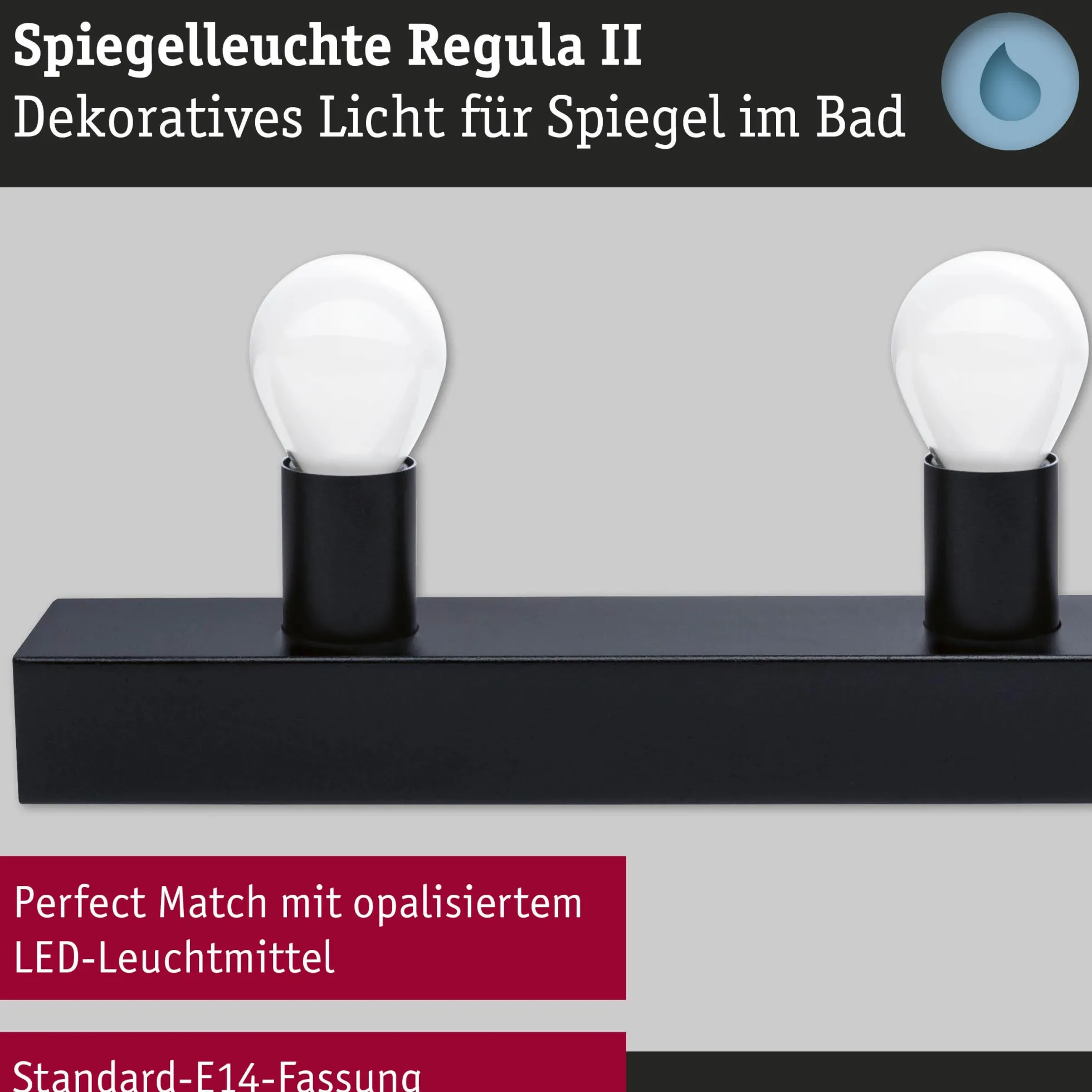 Set Spiegelleuchte - Regula II 4-flammig