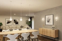 Set Wandleuchte - Ravi + White Lampion