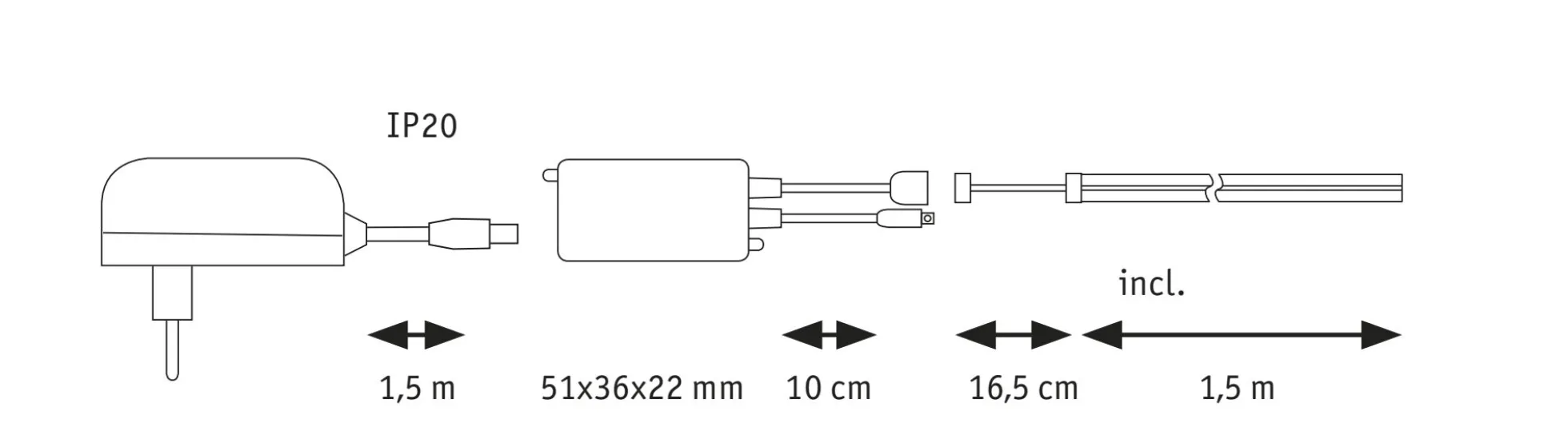 SimpLED LED Strip - Full-Line COB Komplettset