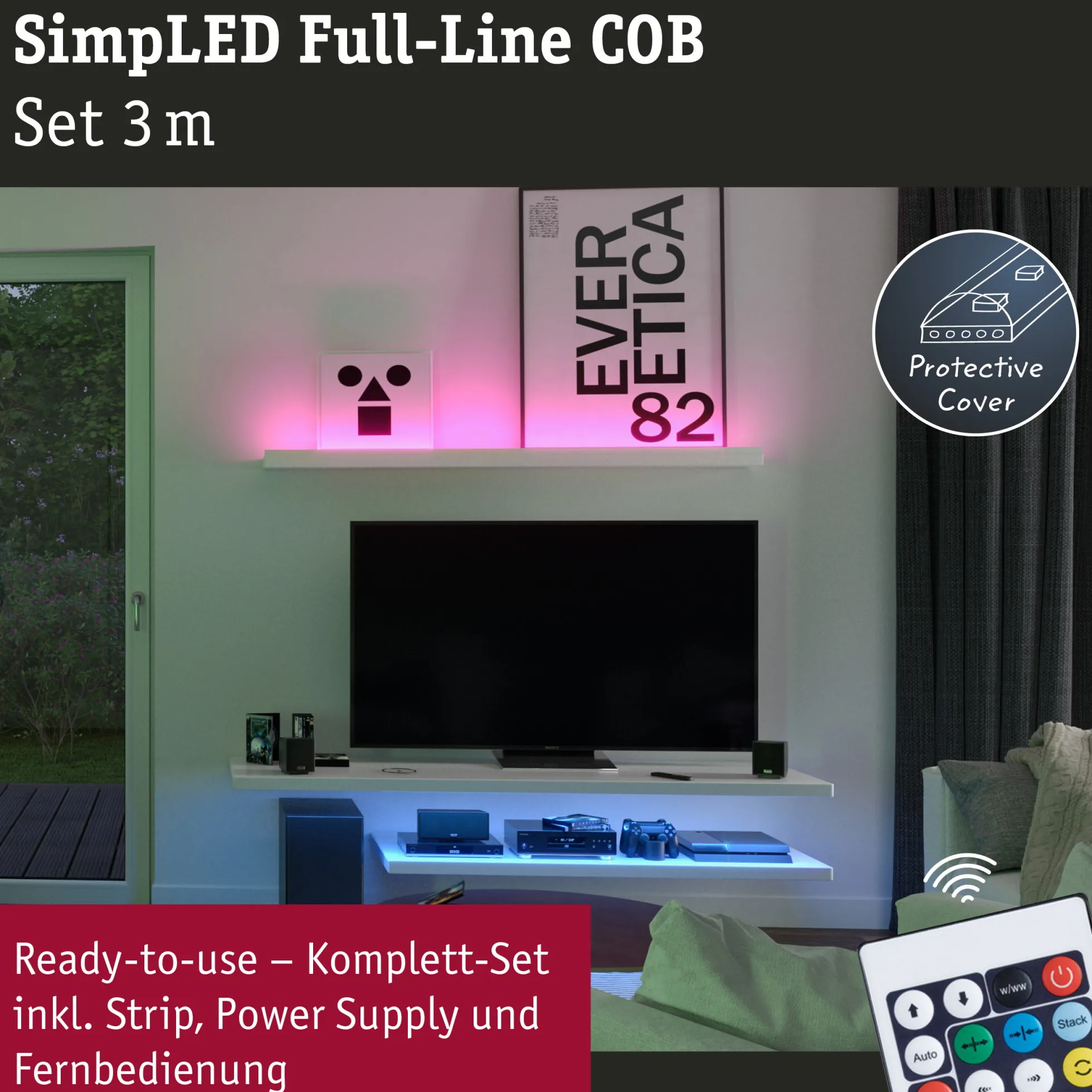 SimpLED LED Strip - Full-Line COB Komplettset