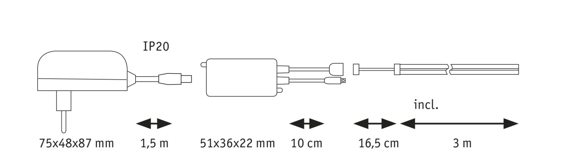 SimpLED LED Strip - Full-Line COB Komplettset