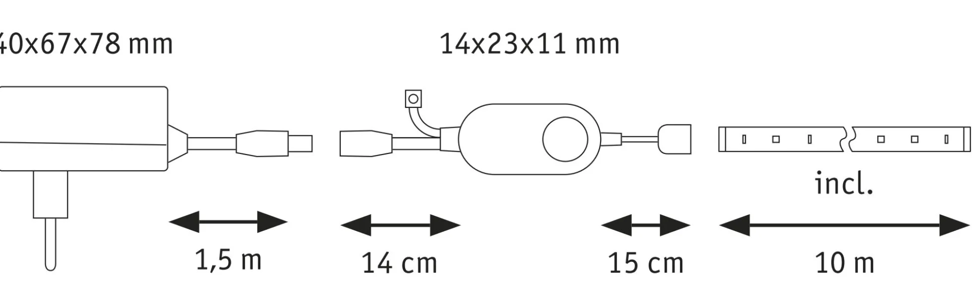 SimpLED LED Strip Smart Home Zigbee 3.0 - RGB Komplettset