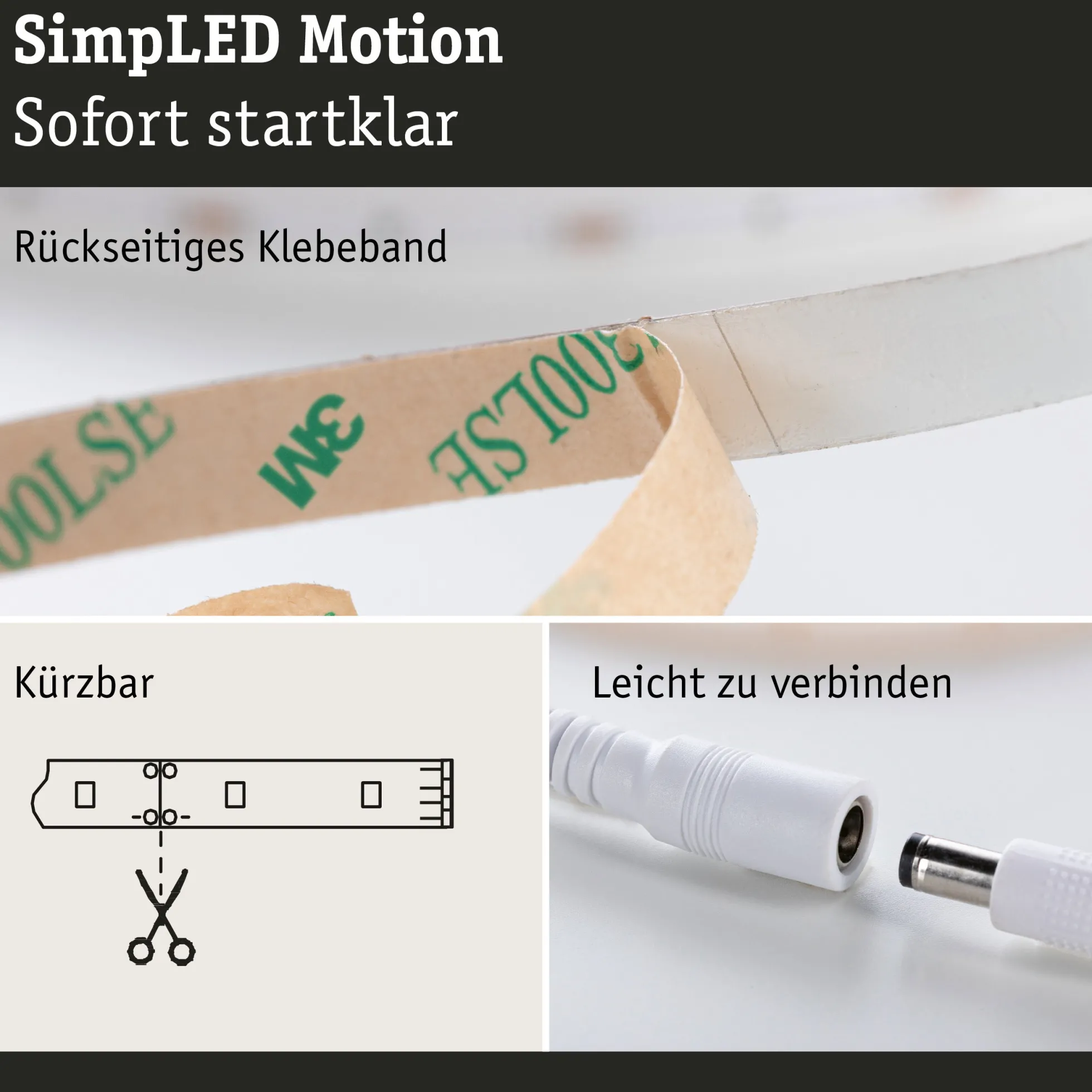 SimpLED Motion LED Strip - RGB Komplettset