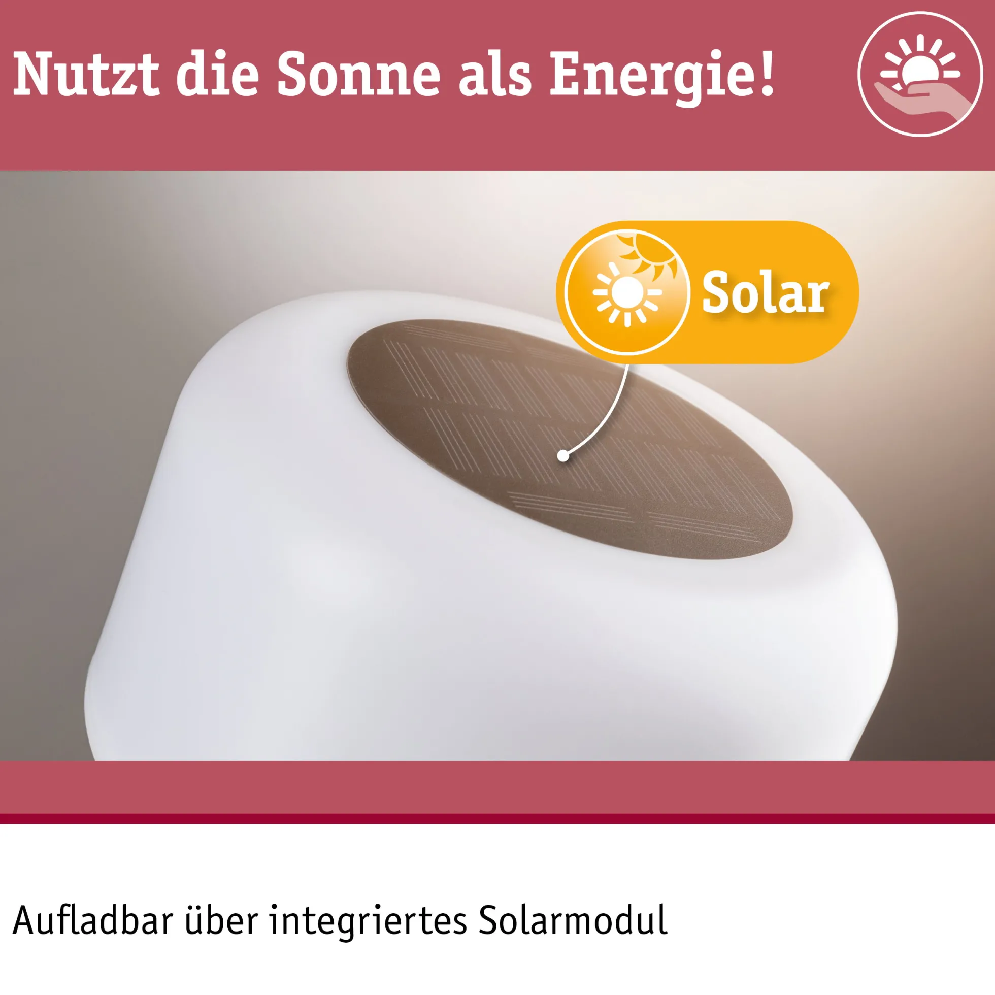 Solar Akkuleuchte - Bartja
