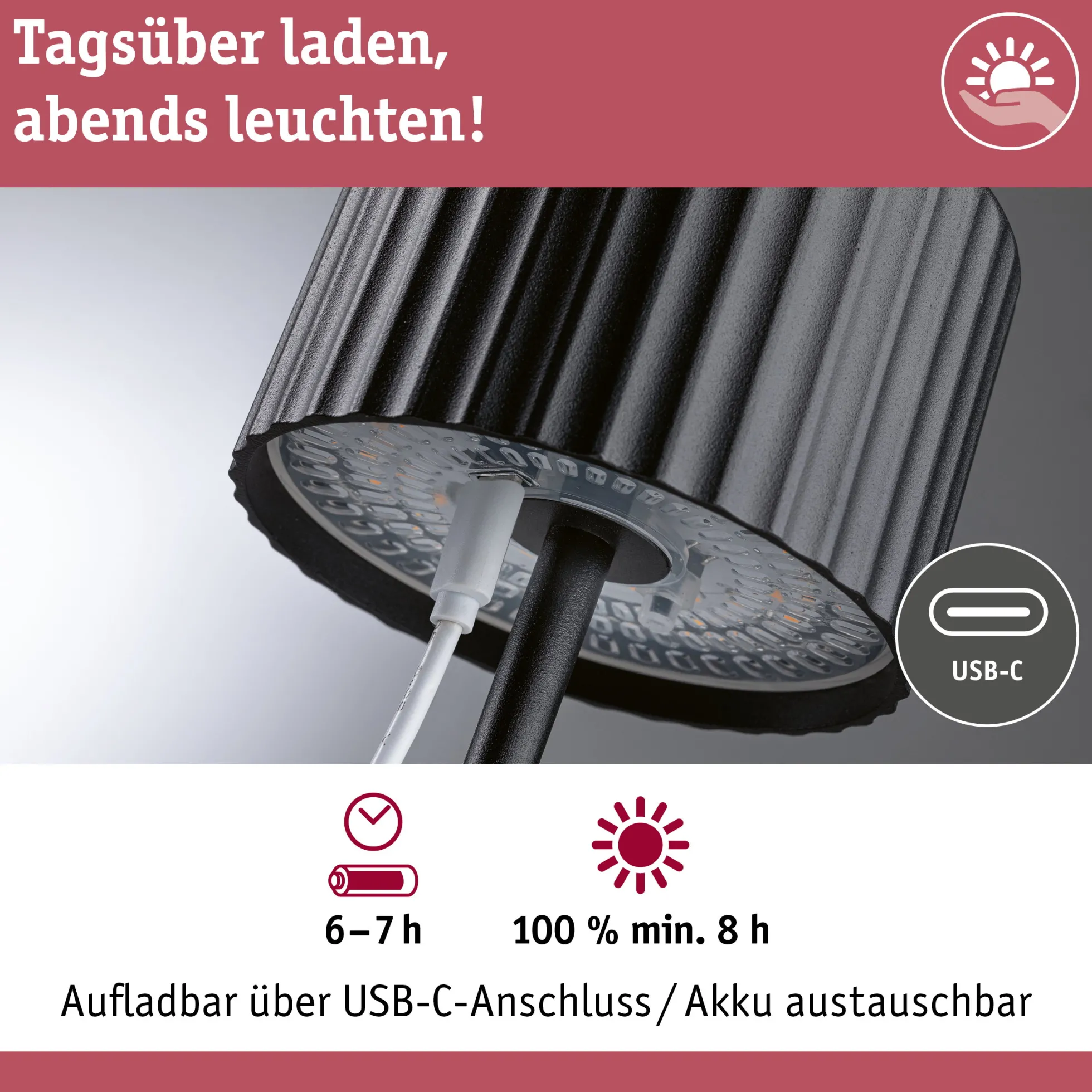 Solar Akkuleuchte - Else