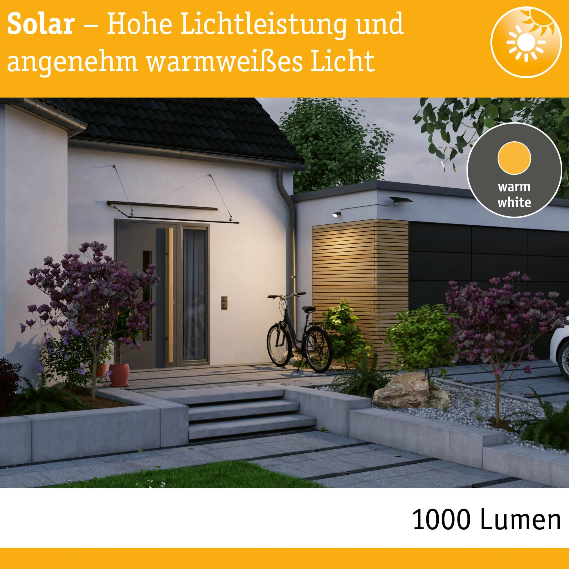 Solar Fluter - Flotas inkl. Dämmerungsgesteuerter Bewegungsmelder (HF)