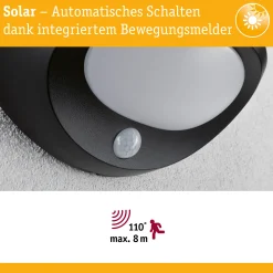 Solar LED Außenwandleuchte - Sorova Dämmerungsgesteuerter Bewegungsmelder (IR)