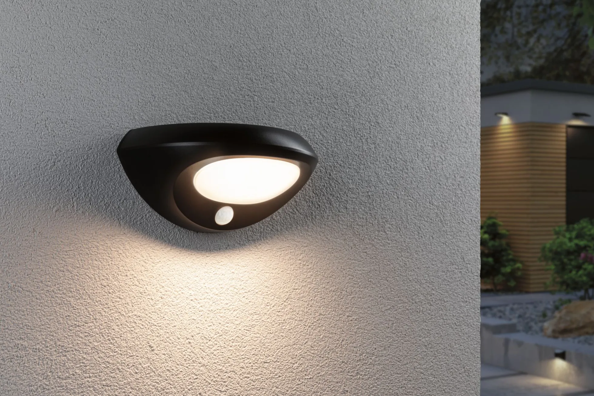 Solar LED Außenwandleuchte - Sorova Dämmerungsgesteuerter Bewegungsmelder (IR)