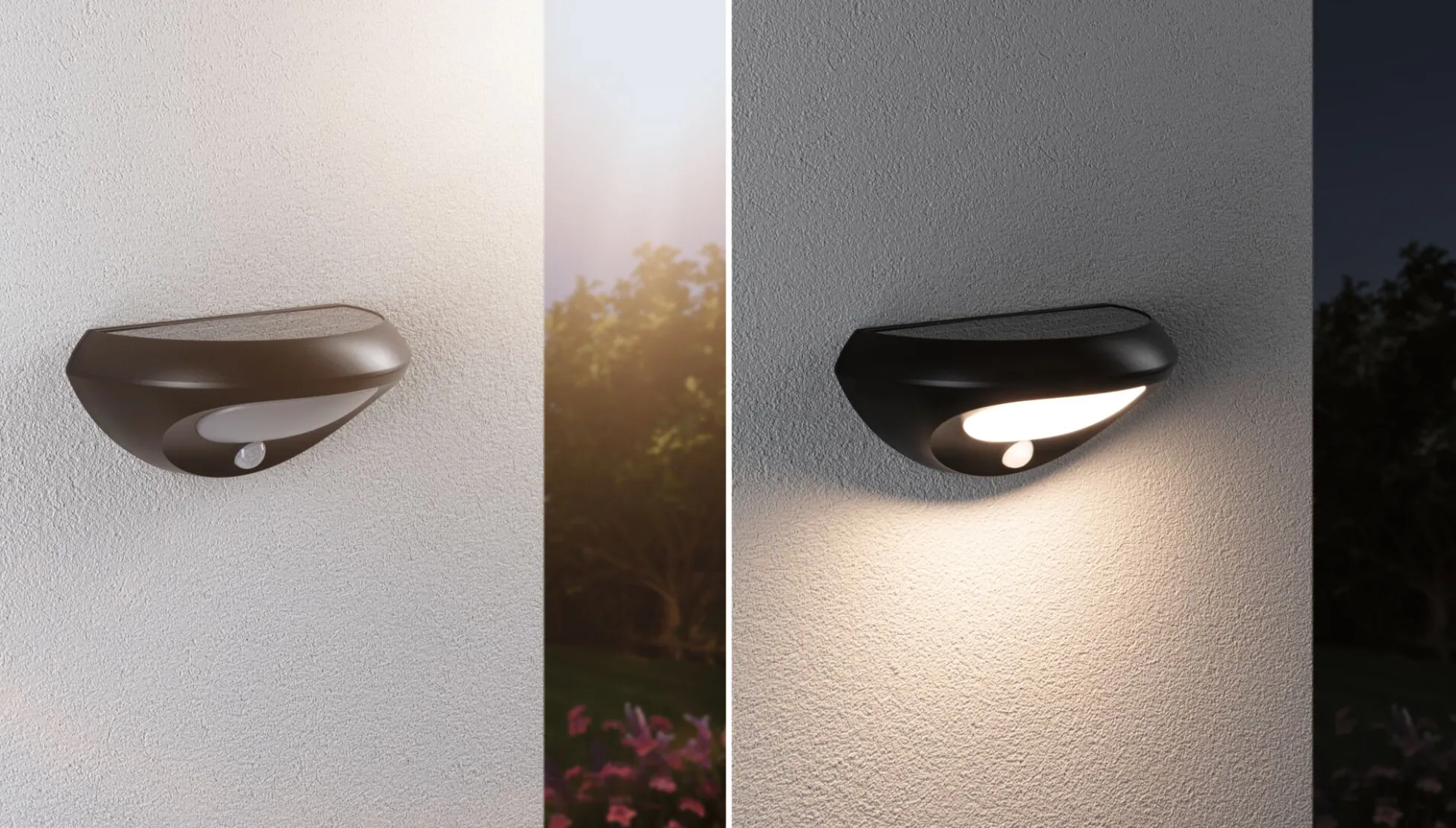 Solar LED Außenwandleuchte - Sorova Dämmerungsgesteuerter Bewegungsmelder (IR)