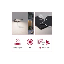 Solar LED Außenwandleuchte - Solveig