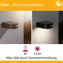 Solar LED Außenwandleuchte - Eileen