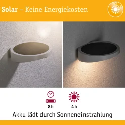 Solar LED Außenwandleuchte - Ryse