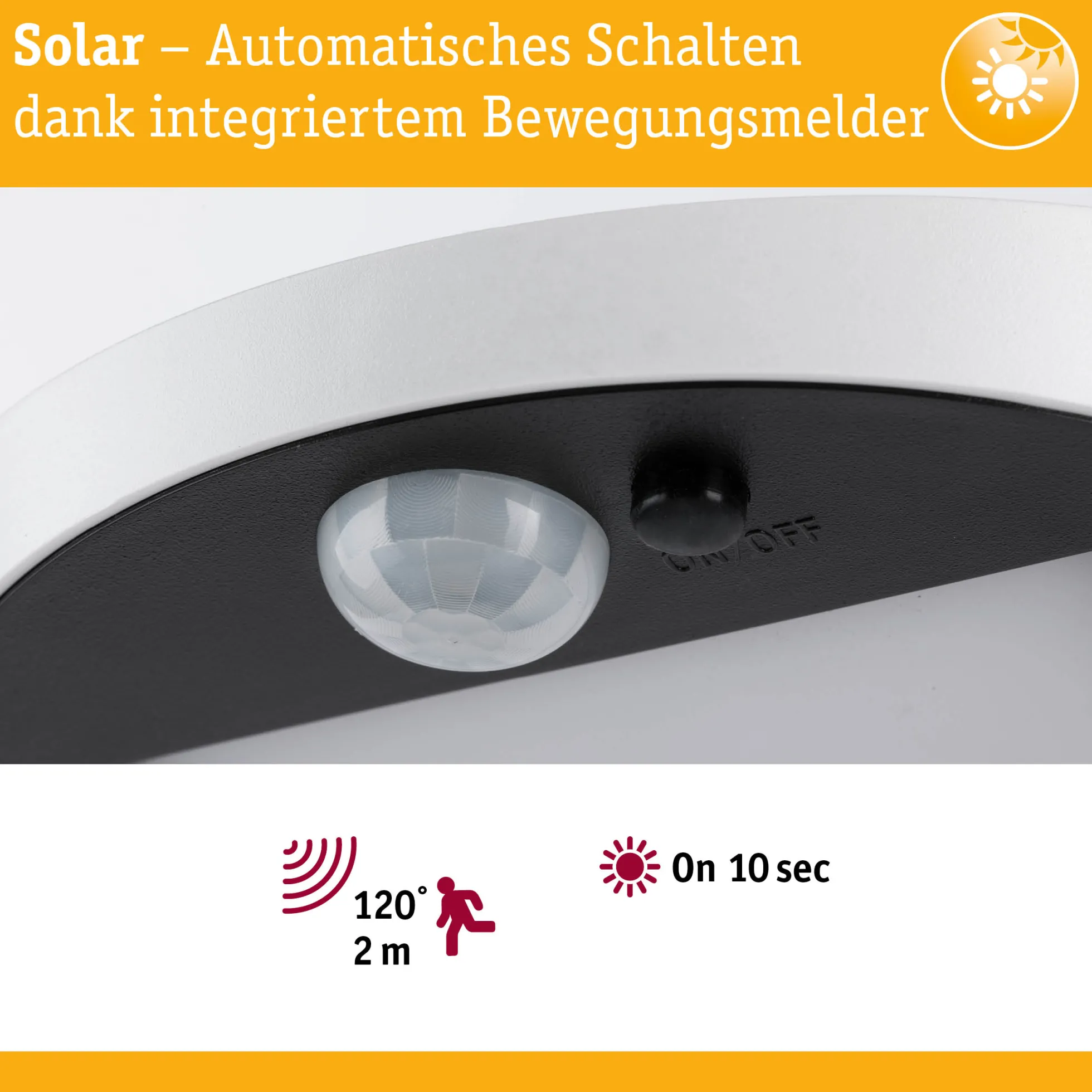Solar LED Außenwandleuchte - Ryse