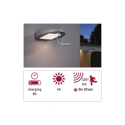 Solar LED Außenwandleuchte - Ryse