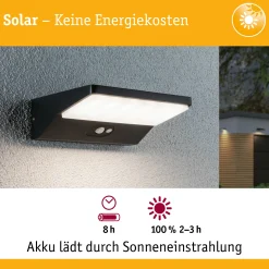 Solar LED Außenwandleuchte - Ronas