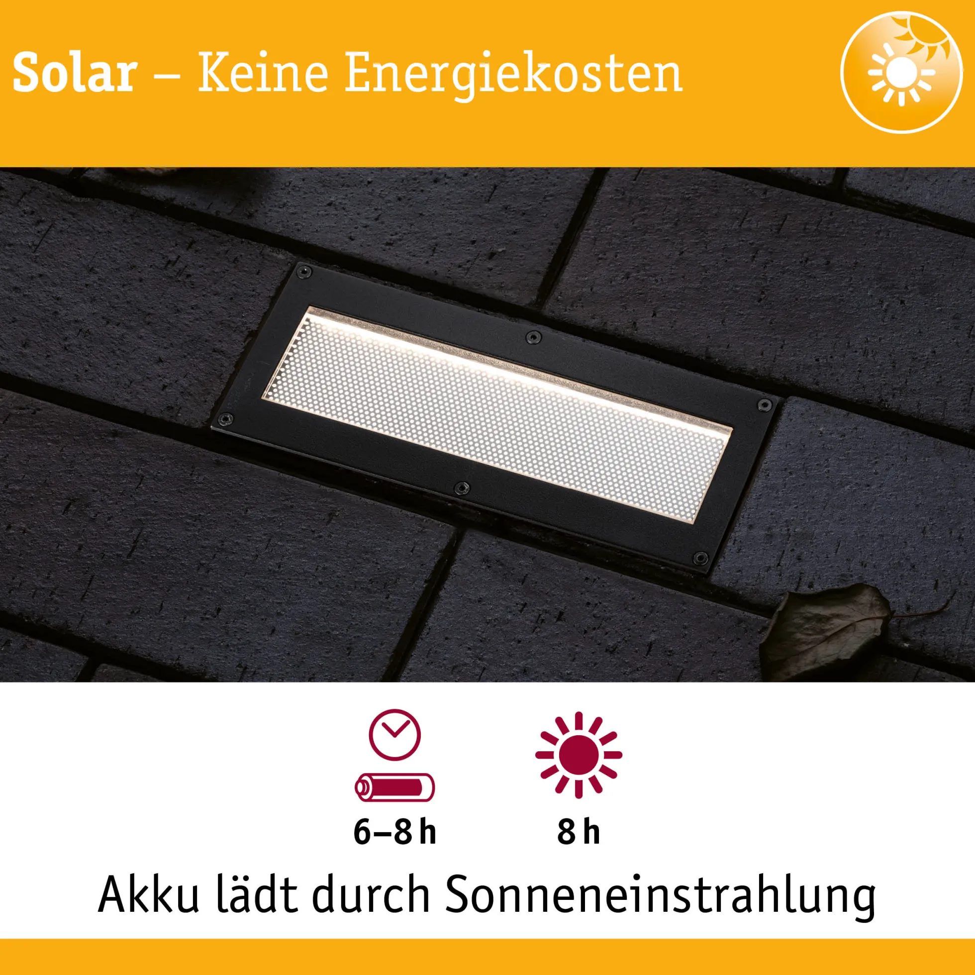 Solar LED Bodeneinbauleuchte - Domenic