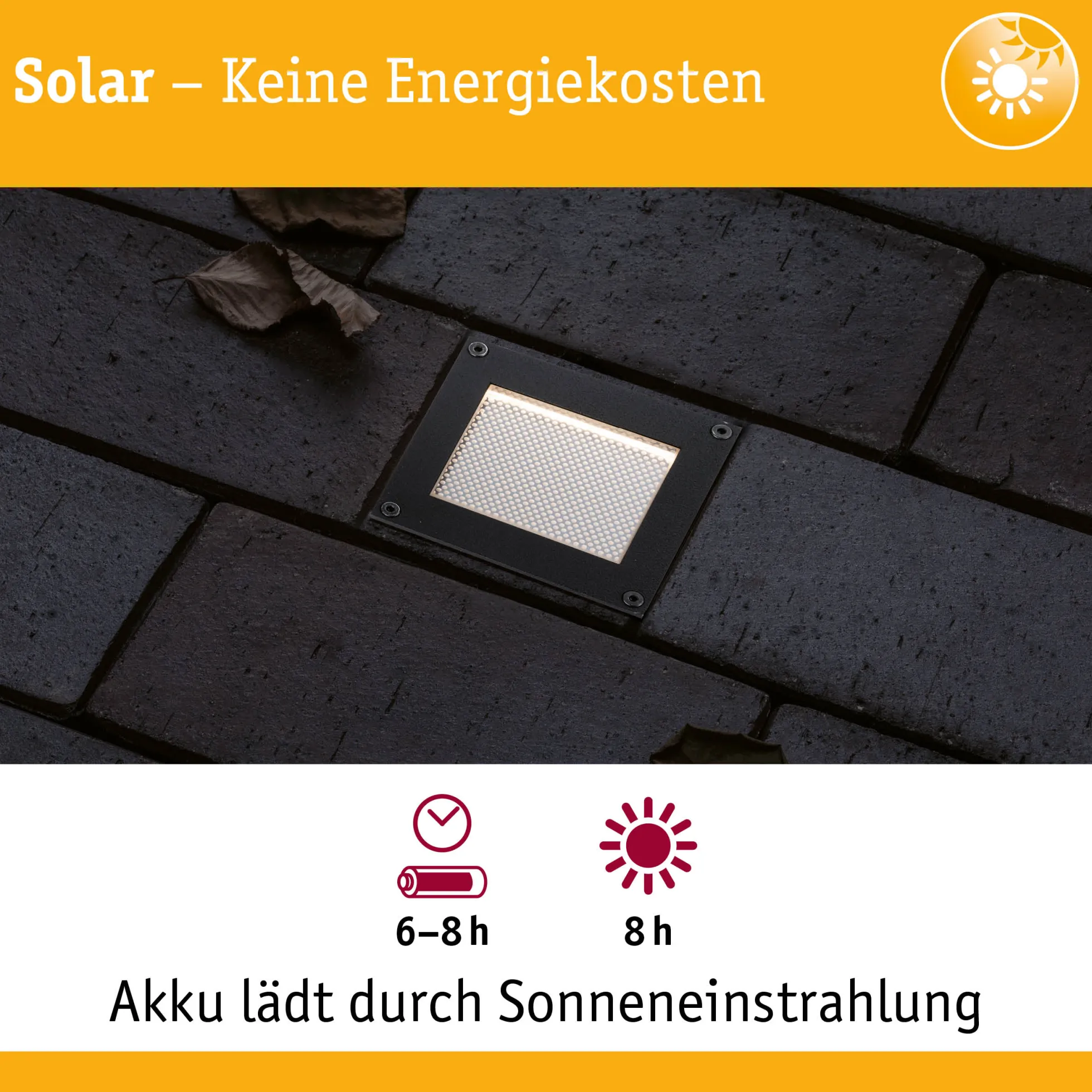 Solar LED Bodeneinbauleuchte - Domenic