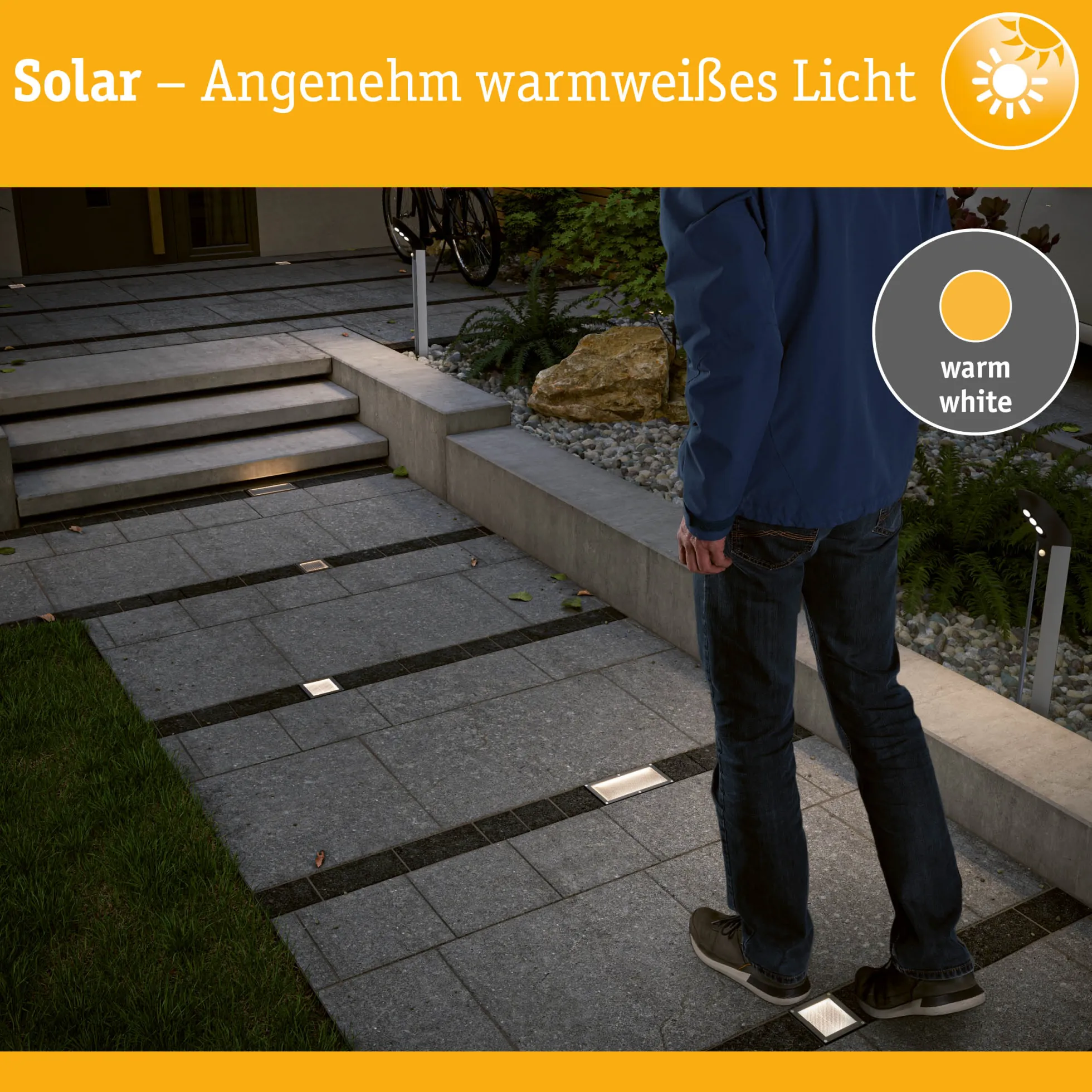 Solar LED Bodeneinbauleuchte - Domenic