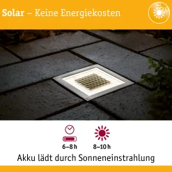 Solar LED Bodeneinbauleuchte - Cube