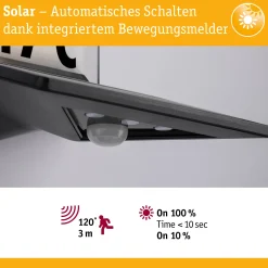 Solar LED Hausnummernleuchte - Yoko Dämmerungsgesteuerter Bewegungsmelder (IR)