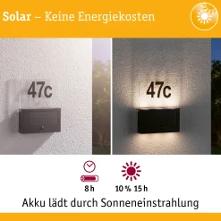 Solar LED Hausnummernleuchte - Neda
