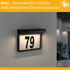 Solar LED Hausnummernleuchte - Dayton II