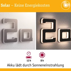 Solar LED Hausnummernleuchte - Buchstabe a