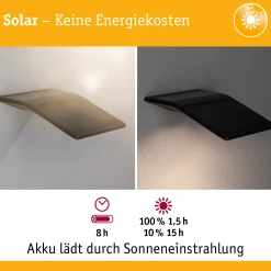 Solar LED Hausnummernleuchte - Yoko Dämmerungsgesteuerter Bewegungsmelder (IR)