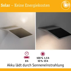 Solar LED Hausnummernleuchte - Yoko Dämmerungsgesteuerter Bewegungsmelder (IR)