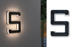 Solar LED Hausnummernleuchte - Nummer 5