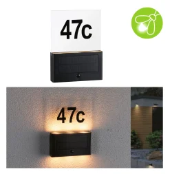 Solar LED Hausnummernleuchte - Neda insektenfreundlich